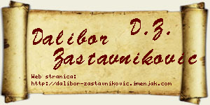 Dalibor Zastavniković vizit kartica